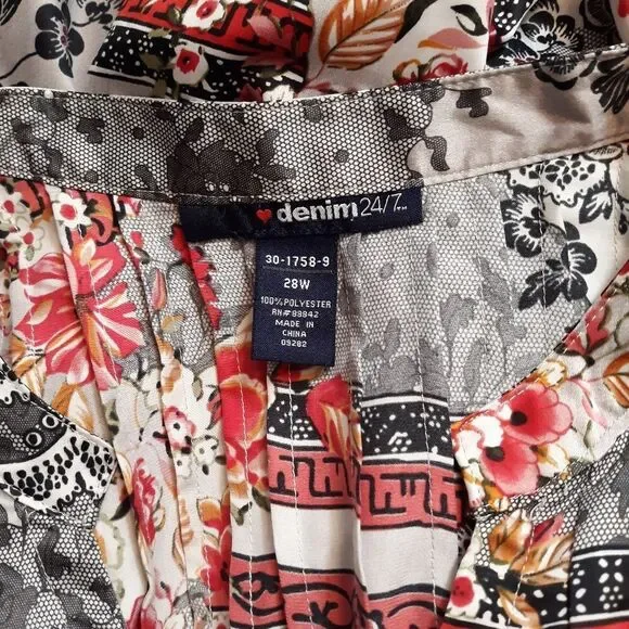 Denim 24/7 silky button down blouse - Picture 5 of 6